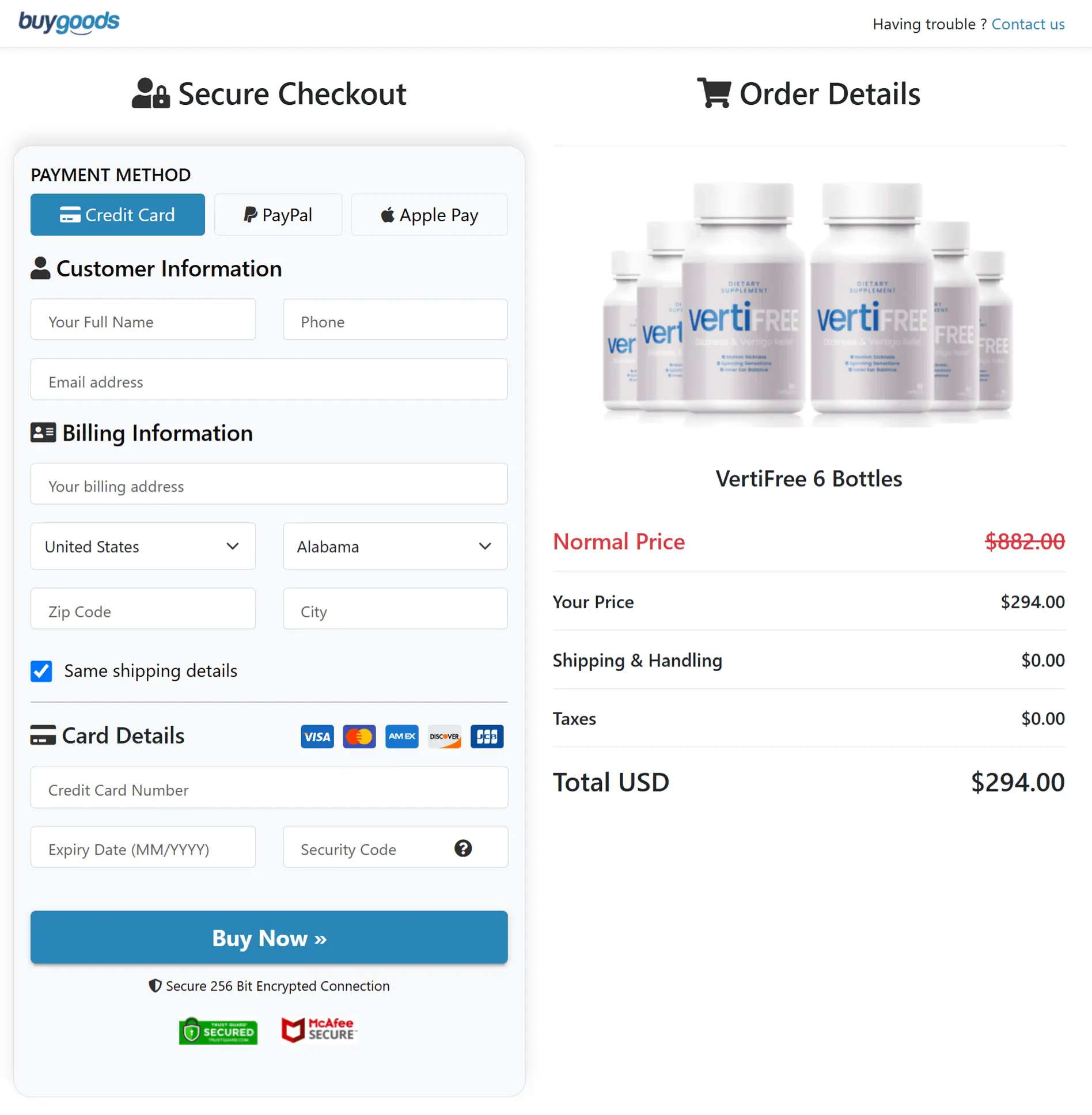 Buy Now VertiFree